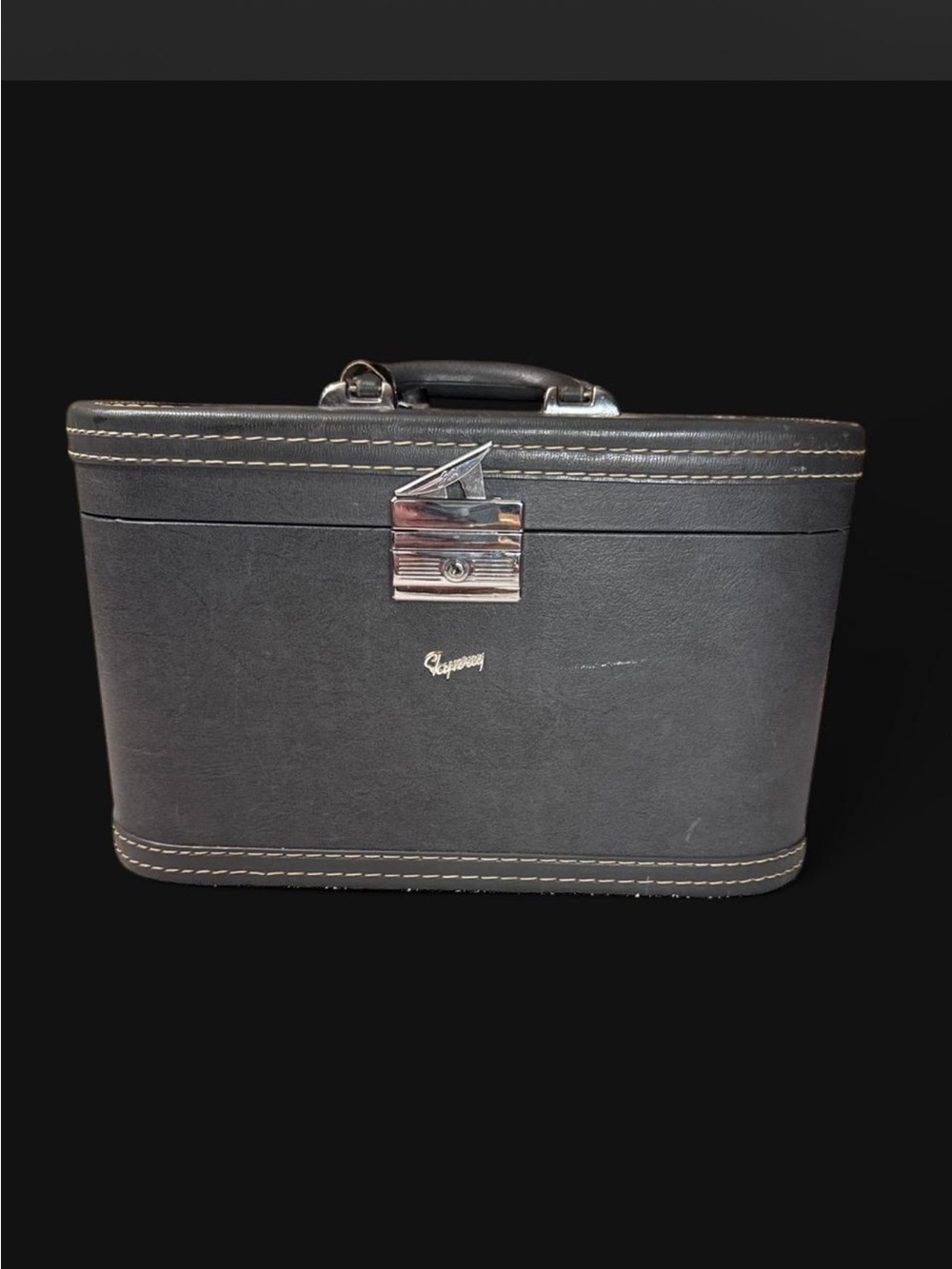 Vintage Skyway 1960’s Gray Traincase with Silver Hardware